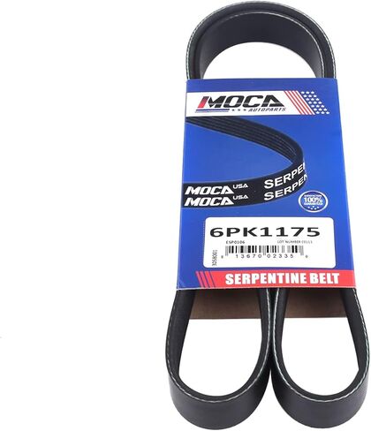 MOCA 4PK1120 & 6PK1175 2 قطعة أحزمة سيربنتين EPDM تناسب هوندا 1998-2002 أكورد EX/LX سيدان/كوبيه 2 باب/4 أبواب 3.0L 2997CC V6 غاز SOHC/OHV مستنشق بشكل طبيعي in Saudi Arabia