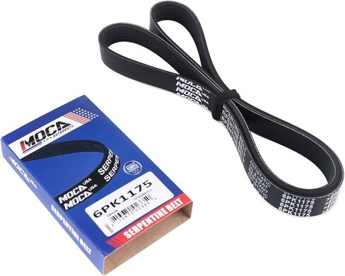 MOCA 4PK1120 & 6PK1175 2 قطعة أحزمة سيربنتين EPDM تناسب هوندا 1998-2002 أكورد EX/LX سيدان/كوبيه 2 باب/4 أبواب 3.0L 2997CC V6 غاز SOHC/OHV مستنشق بشكل طبيعي in Saudi Arabia