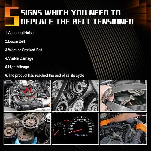 PANGOLIN Fan Belt Tensioner with Pulley Set 12 Grooves fit for Volvo D13 Engine VNL VHD VNM VAH B12B Truck and Bus 21714847 20582558 20582557 in Saudi Arabia