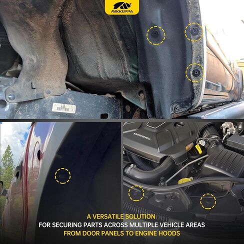 30 قطعة من مشابك تثبيت لوحة تزيين الباب من MIKKUPPA - بديل لسيارة Chevy Buick GMC Jimmy Pontiac Grand Prix، مشابك تثبيت من النايلون للسيارات مع مزيل إضافي، استبدل 10153057 in Kuwait