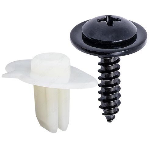 Rexka 10 Sets Bumper Cover Grommet Tapping Screw Kit for Honda Accord 71144-SR3-A00 90114-SE0-000 CR-V Civic Del Sol Prelude Acura Integra TL in Kuwait