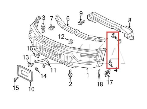 Rexka 10 Sets Bumper Cover Grommet Tapping Screw Kit for Honda Accord 71144-SR3-A00 90114-SE0-000 CR-V Civic Del Sol Prelude Acura Integra TL in Kuwait