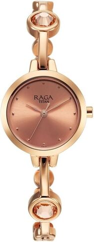 Titan Raga Viva Quartz Analog Rose Gold Dial Metal Strap Watch for Women-NS2576WM02 in Saudi Arabia