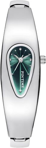 MASTOP Women’s Teardrop Bangle Watch – Elegant Stainless Steel Quartz Wristwatch with Minimalist Oval Dial, Fashion Bracelet Design for Casual or Dress Wear in Saudi Arabia