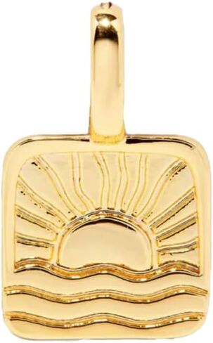 Pura Vida Harper Sun Charm Gold Charms for Bracelets Necklaces for Women - Gold in Saudi Arabia