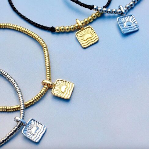 Pura Vida Harper Sun Charm Gold Charms for Bracelets Necklaces for Women - Gold in Saudi Arabia