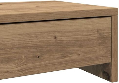vidaXL Monitor Stand with Drawers Artisian Oak 39.4x10.6x5.9 Engineered Wood in Kuwait