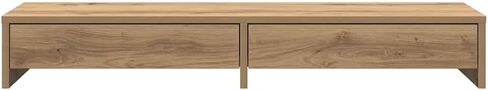 vidaXL Monitor Stand with Drawers Artisian Oak 39.4x10.6x5.9 Engineered Wood in Kuwait