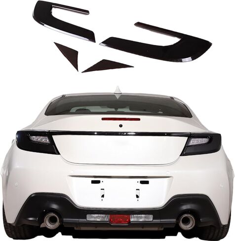 Sekhyna مصباح خلفي للسيارة غطاء حماية أسود مدخن ABS 4 قطع متوافق مع Toyot@ 86 GR86 Subaru BRZ ZD8 2022-2025 غطاء ضوء الفرامل الخلفي للسيارة ملحقات الكسوة in Saudi Arabia