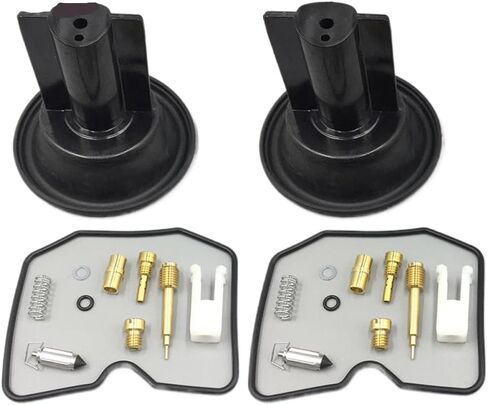 Carburetor Repair Kit Plunger Diaphragm Compatible with ZZR250 EX250 EX250H GPX250 ZL250 EL250 FZ400 FZ 400 EX ZL 250(2 pcs C) in Saudi Arabia
