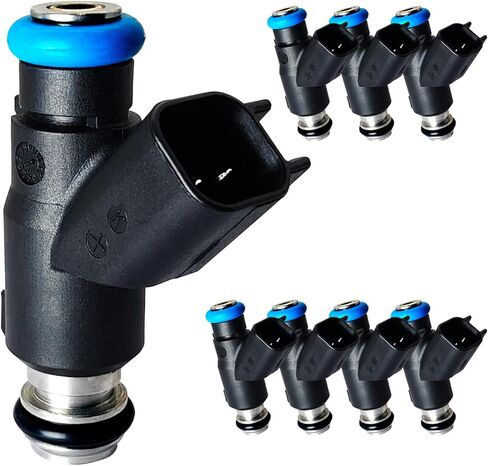 Upgraded 12613412 6.0L Flex Fuel Injectors Fits for Chevy: Silverado Express Suburban 2500 3500; For GMC:Yukon XL Sierra Savana 2500 3500, 2010-2020, 4 Holes, V8 6.0L,OEM #12613412 (8 Pcs) in Kuwait