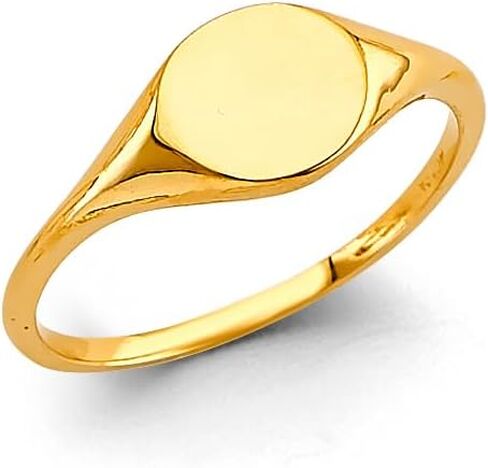 14k Yellow Gold Signet Ring in Saudi Arabia