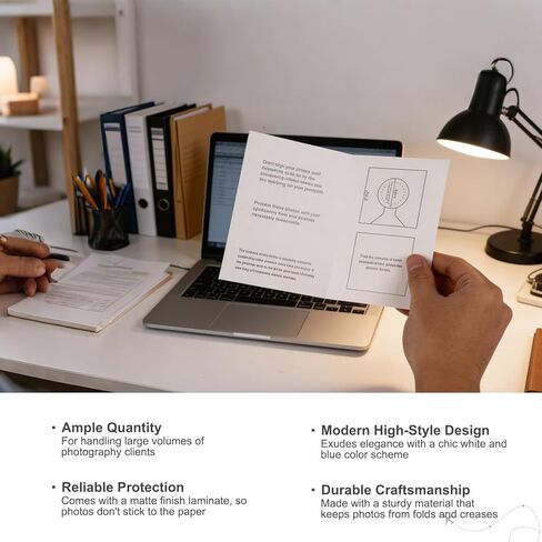 PruQuaiy150-Pack Passport Photo Organizer Folder with Pockets & Compartments for 2x2 Print, Picture Display, Travel Document Organizer - Small Business Supplies - Passport Holder for Travel in Kuwait