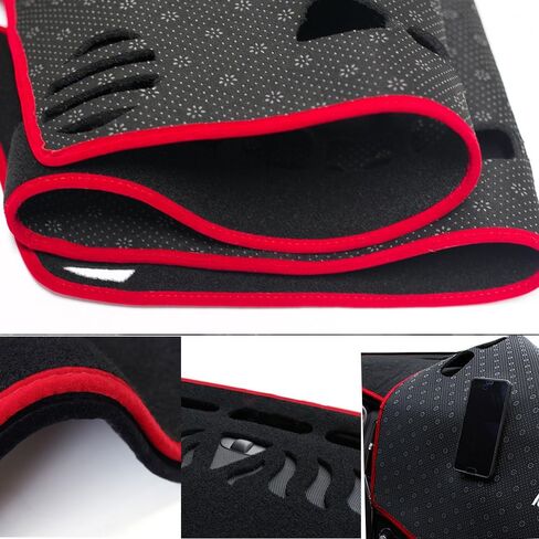 Dash Covers for VW-Golf 2015-2020,Polyester Car Dashboard Cover,Dash Board Protecter Cover,Interior Car Dash Board Covers Mat,Red in Kuwait