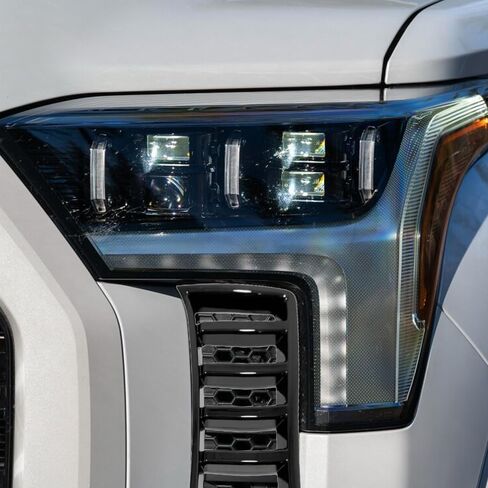 Car Accessories Headlight Lamp Bottom Intake Grille Frame Cover Trims Compatible with Toyota Tundra 2025 2024 2023 2022 (Black) 2PCS ABS in Saudi Arabia