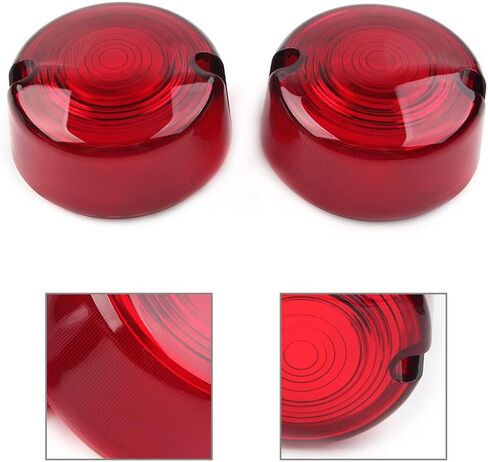 SIKUAI Motorcycle Red Turn signal light Lens assembly ABS 2 Pcs Turn Signal Lens Cover for Harley Dyna FXD FXR For Sportster XLH 883 1200 FXST Accessaries in Kuwait