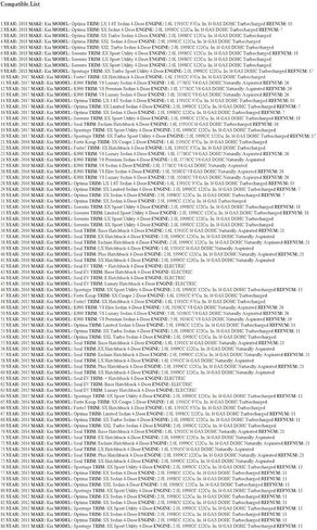 OEM جديد الفرامل خرطوم طوقا توربو ماسورة زيت ختم 11-16 أوبتيما سبورتاج 17512-10000 in Saudi Arabia