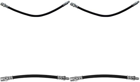 Brake Lines Hoses - Front and Rear Brake Line Kit Replacement Brake Hose Set of 4, Brake Hydraulic Hose, for Volkswagen 1968-1979 for Volkswagen Sedan 1977-2004 in Saudi Arabia