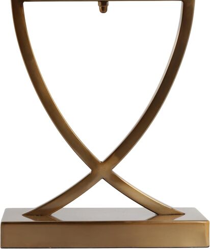 Contemporary Metal and Glass Hurricane Candle Holder - Decorative Pillar Candlestick Holder for Table Centerpiece - Elegant Home Decor Accents for Any Special Occasion Decoration - 23" Gold in Kuwait