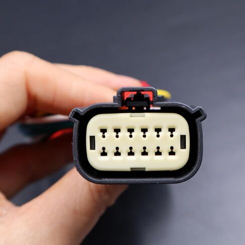 2Pcs 12 Pin Headlights Connector Compatible with Ram 3500 2019-2024 68406276AE 68406276AB, 68406276AC Pigtail Harness Plug in Saudi Arabia
