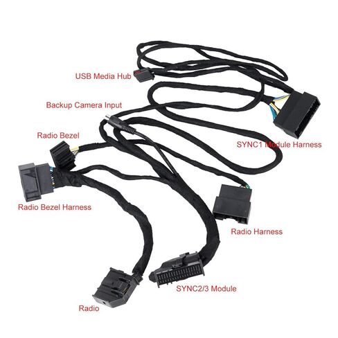 ARAMOX PNP Conversion Power Harness Kit, 4in to 8in PNP Conversion Harness HC3Z B Replacement for Fusion SYNC 1 to SYNC 3 System in Kuwait