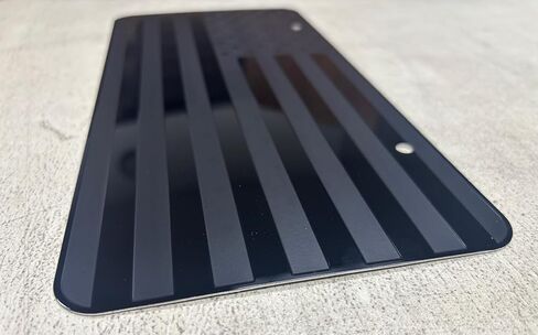 USA Black Flag Metal Stamped Embossed License Plate 2 Hole (12"x6", Black) in Kuwait