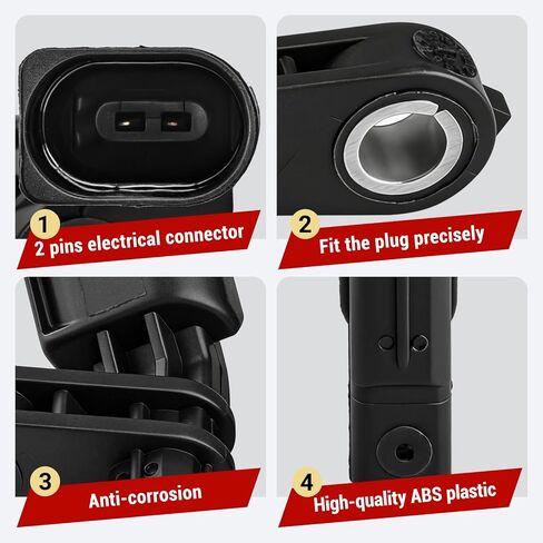 ABS Wheel Speed Sensor Set Front/Rear (Left & Right) 4PCS Compatible with VW Jetta Golf Passat Beetle Bora Eos Rabbit 2005-2018, Replace WHT003856 WHT003857 WHT003858 WHT003859 by LOKFASISHA in Kuwait