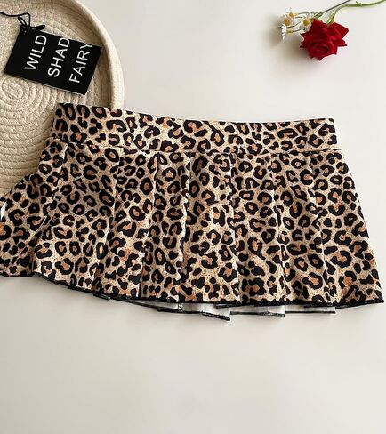 Mens Sissy Costume Outfit Sexy Leopard Mini Skirt for Men Crossdressing in Kuwait