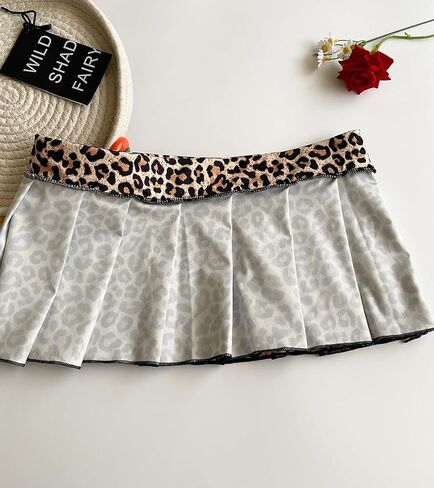 Mens Sissy Costume Outfit Sexy Leopard Mini Skirt for Men Crossdressing in Kuwait