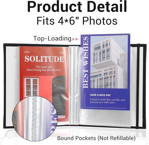 10 قطع ألبوم صور صغير مقاس 4 × 6 صور، غطاء من الكتان مع سجل قصاصات للنافذة الأمامية يحمل 52 صورة، ألبوم صور صغير للعائلة والزفاف والذكرى السنوية وإجازة الطفل (أسود) in Kuwait