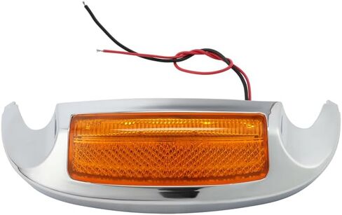 SLMOTO Front LED Fender Tip Amber Light Fit For Harley Electra Glide Ultra Limited FLHTK 2014-2023 Ultra Classic 2014-2019 Ultra Limited Low FLHTKL 2015-2019 Tri Glide Ultra Classic FLHTCUTG 2014-2023 in Kuwait