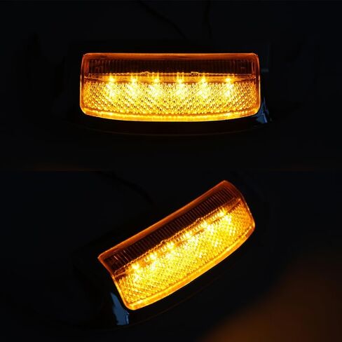 SLMOTO Front LED Fender Tip Amber Light Fit For Harley Electra Glide Ultra Limited FLHTK 2014-2023 Ultra Classic 2014-2019 Ultra Limited Low FLHTKL 2015-2019 Tri Glide Ultra Classic FLHTCUTG 2014-2023 in Kuwait