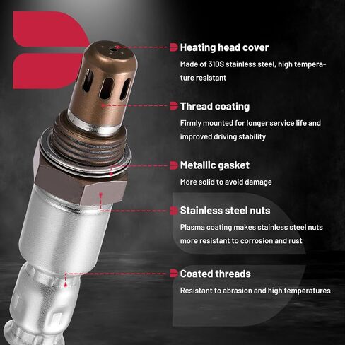 BDFHYK 234-4905 مستشعر الأكسجين مستشعر O2 المصب، متوافق مع Nissan Altima 2013-2018، L4 2.5L، قطعة بديلة واحدة in Kuwait