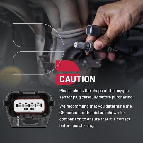 BDFHYK 234-4905 مستشعر الأكسجين مستشعر O2 المصب، متوافق مع Nissan Altima 2013-2018، L4 2.5L، قطعة بديلة واحدة in Kuwait