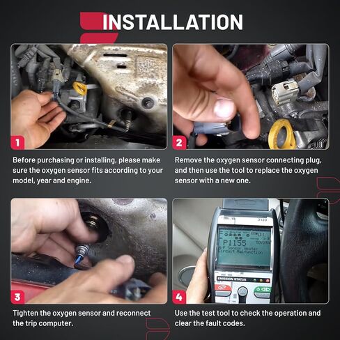 BDFHYK 234-4905 مستشعر الأكسجين مستشعر O2 المصب، متوافق مع Nissan Altima 2013-2018، L4 2.5L، قطعة بديلة واحدة in Kuwait