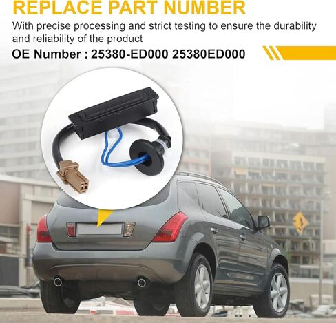 Trunk Switch Boot Release Opener Button Lid Switch for Nissan Versa 2007-2013 253802DT0A in Saudi Arabia