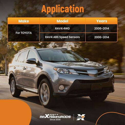 مستشعر سرعة العجلات ABS من maxpeedingrods خلفي يسار ويمين مناسب لسيارة Toyota RAV4 2006-2013 4WD in Saudi Arabia