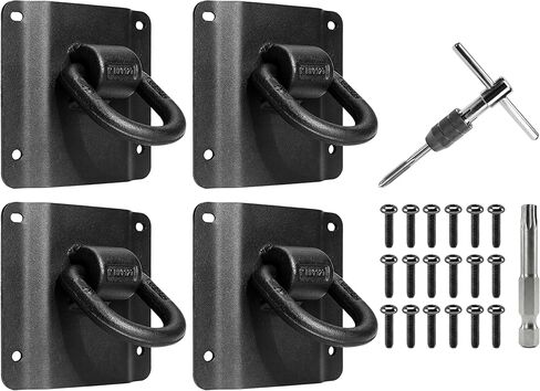 4 Pack Heavy Duty Tie Down Anchors Truck Bed Tie Downs Car Accessories with with M6*1.0 Tap and T-Handle Fit for 2015-2025 Ford F150 F250 F350 & Raptor 2026 Replace FL3Z-99000A64-B & FL3Z-9928408-AB in Saudi Arabia