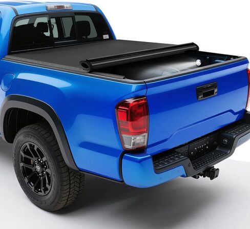 PZ Soft Roll-up Truck Bed Tonneau Cover Compatible with 2016-2023 Toyota Tacoma 5ft (60.5") Bed with Deck Rail System (Excl. Trail Edition) in Kuwait
