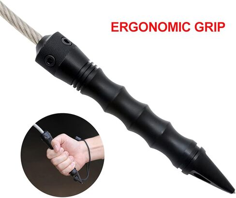 أداة إنقاذ طوارئ السيارة الذاتية، أداة كسر النوافذ، جهاز أمان أساسي للاستخدام الخارجي، أسود 640 مم in Kuwait