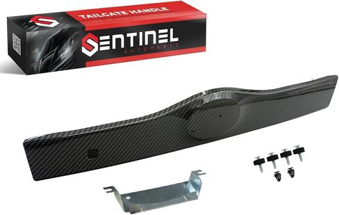 Sentinel Parts Rear Liftgate Tailgate Handle Carbon Fiber Look Compatible with 2004-2009 Toyota Prius Replaces # 76801-47030-C0, 76801-47040-C0 in Kuwait