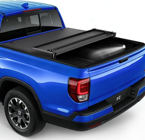 غطاء تونيو لسرير الشاحنة القابل للطي من PZ متوافق مع سرير Toyota Tacoma 2016-2023 بطول 5 أقدام (60.5 بوصة) مع نظام السكك الحديدية على سطح السفينة (باستثناء إصدار Trail) in Kuwait