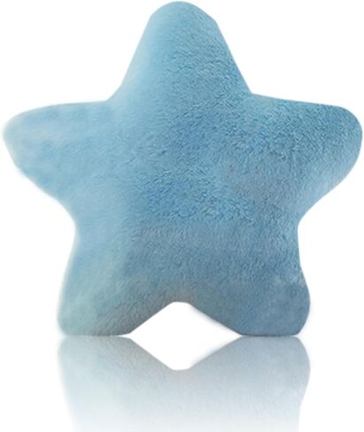 وسادة على شكل نجمة من القطيفة الناعمة على شكل نجمة لعبة وسادة محشوة باللون الأزرق مقاس 16 بوصة in Kuwait