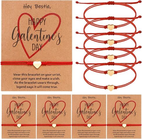 4Pcs Galentines Day Gifts Friendship Bracelets for Women Teens, Love Bracelets Set for Sister Bestie Best Friends in Saudi Arabia
