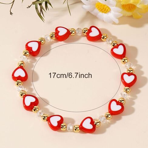 4Pcs Galentines Day Gifts Friendship Bracelets for Women Teens, Love Bracelets Set for Sister Bestie Best Friends in Saudi Arabia