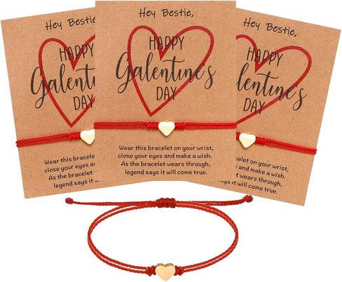 4Pcs Galentines Day Gifts Friendship Bracelets for Women Teens, Love Bracelets Set for Sister Bestie Best Friends in Saudi Arabia