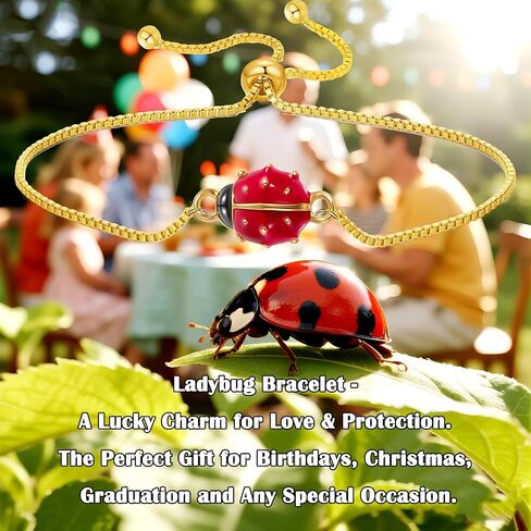 سوار الخنفساء ذو ​​الحظ السعيد للنساء، هدية لمحبي الخنفساء، سحر الخنفساء اللطيف، هدية مجوهرات رائعة لعيد الميلاد وعيد الأم in Kuwait