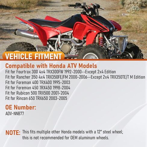 ADV-NNB77 Front Disc Brake Conversion Kit Fits for Honda Fourtrax 300 4x4; for TRX300FW 4x4; for Rancher 350 4x4; for Foreman 400 450 4x4; for Rubicon 500 4x4; for Rincon 650 4x4 in Saudi Arabia