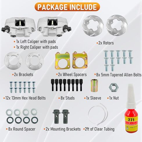 ADV-NNB77 Front Disc Brake Conversion Kit Fits for Honda Fourtrax 300 4x4; for TRX300FW 4x4; for Rancher 350 4x4; for Foreman 400 450 4x4; for Rubicon 500 4x4; for Rincon 650 4x4 in Saudi Arabia