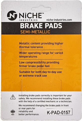 NICHE Rear Right Brake Rotor Pad Semi Metallic Kit For Honda Valkyrie 1500 06455-KYJ-901 06435-MGZ-J01 43251-MBY-671 in Kuwait